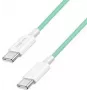LogiLink USB 2.0 Type-C kábel C/m> C/m nylon 60W zelený – kábel – digitálny/dátový (CU0348)