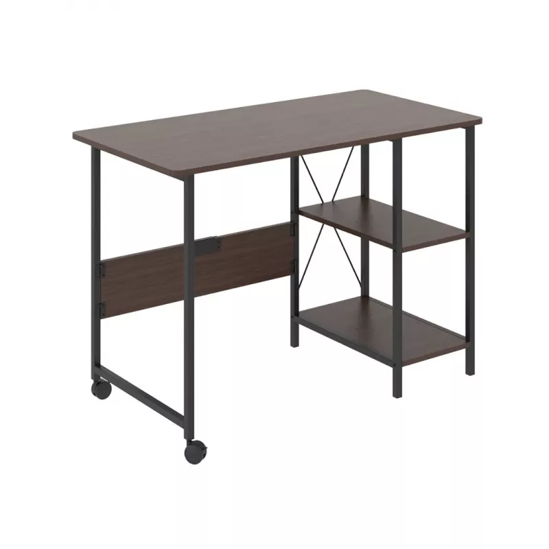 Maclean Loft sklápací stôl, rozmery: 107x45x75 cm, max. 150 kg, s doskou stola, tmavá orechová farba, MC-411 B