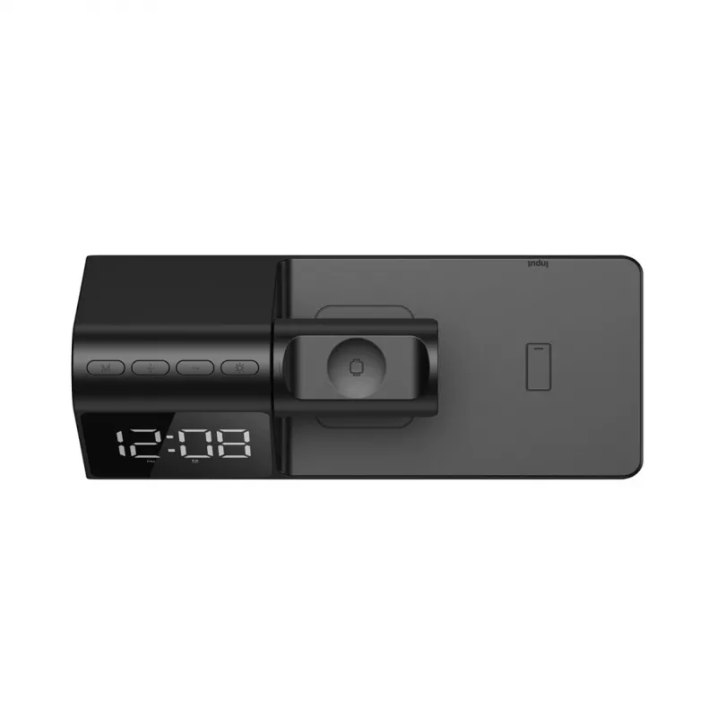 Havit W3042 - 3-in-1 bezdrôtová nabíjacia stanica, čierna
