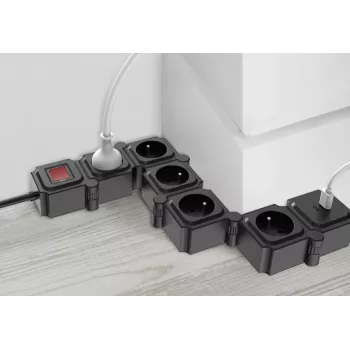 Zásuvková lišta TB Energy Power Strip 1,5 m — 1,5 m kábel, viacero zásuviek