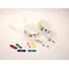 Zebra klipy pre použitie s QuickClip náramkami žlté