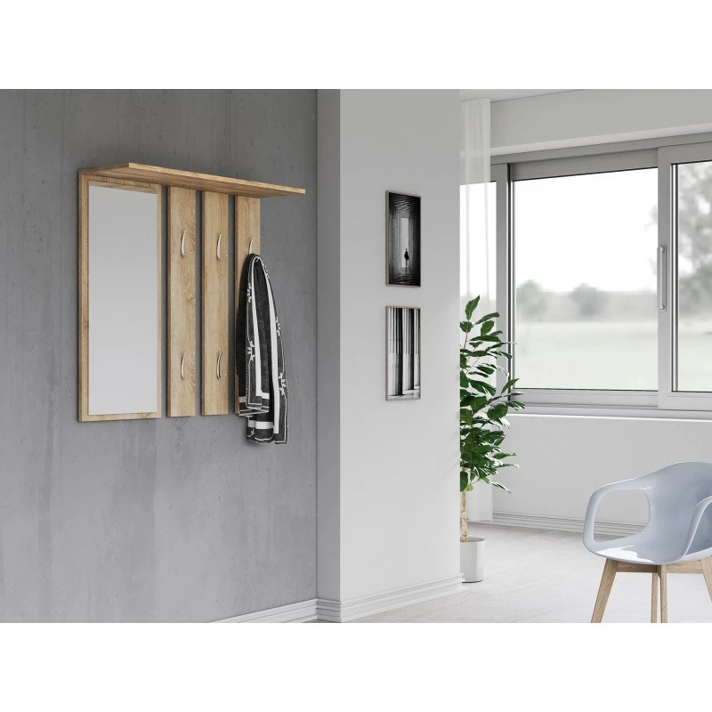 Topeshop OPAL WIESZAK SONOMA vešiak na oblečenie dub
