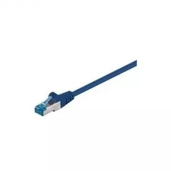 Wentronic Goobay CAT 6a patch kábel, S/FTP (PiMF), modrý, 30 m – LSZH bez halogénov, meď (94911)