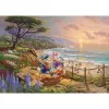 Thomas Kinkade Studios: Disney - Donald a Daisy Popoludnie s kačicou, puzzle 1000 dielov