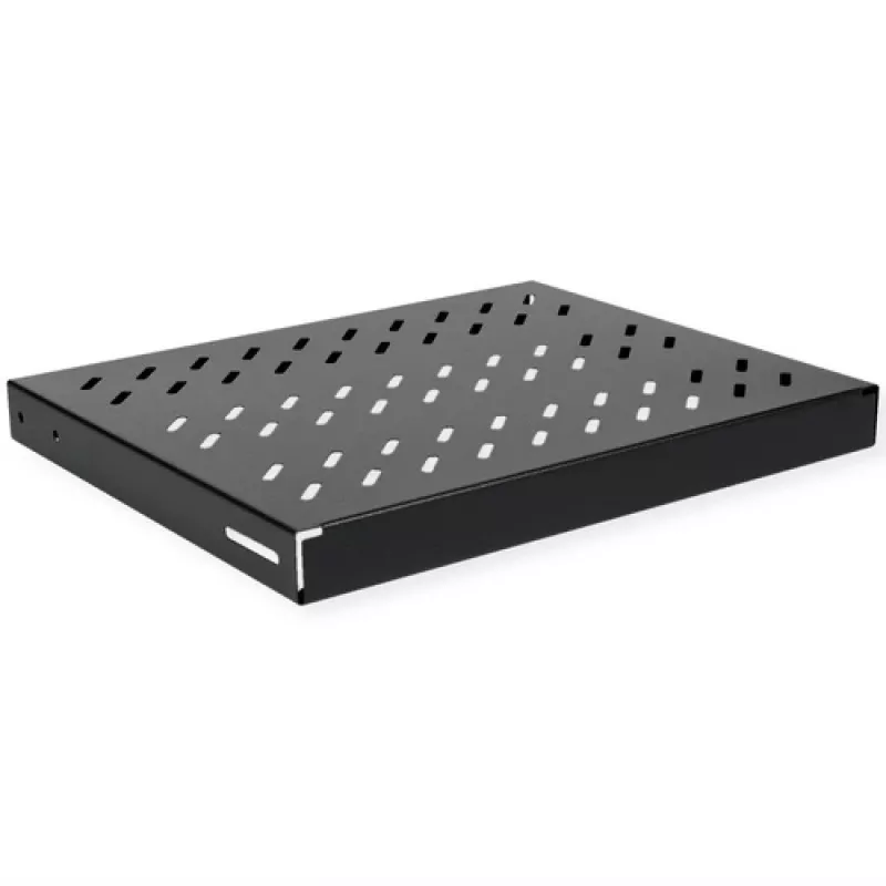 Racková polica ROLINE 19 palcov 1U 350 T 50 kg čierna