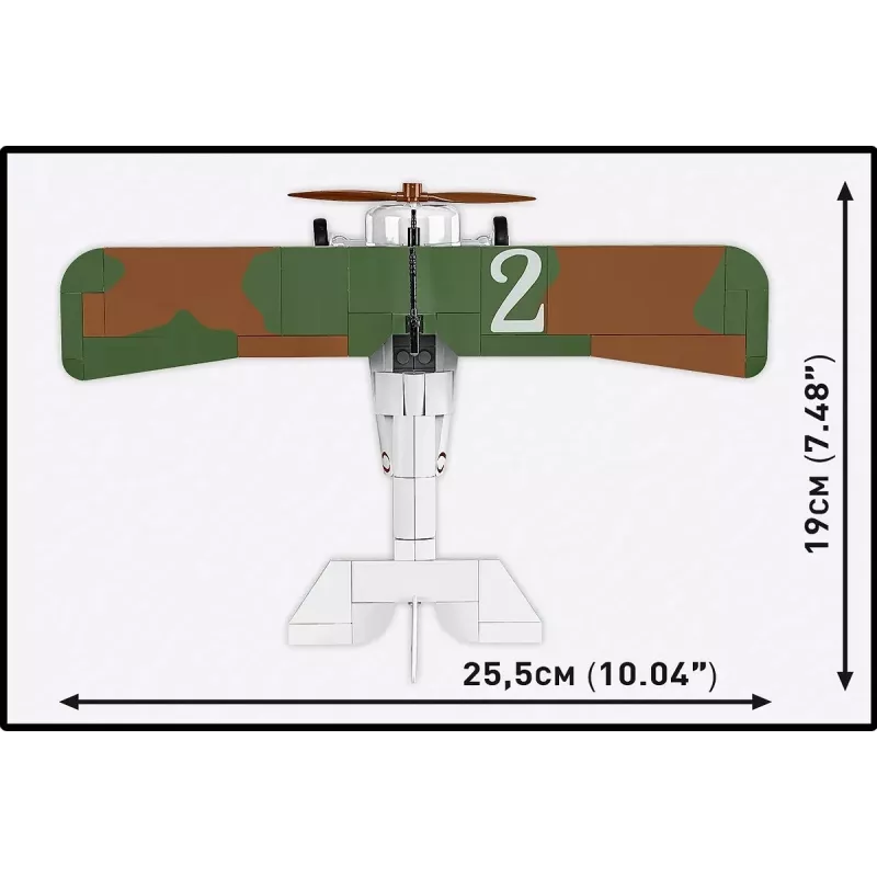 Stavebnica Cobi Blocks Nieuport 17 C.1 277 ks — model lietadla, zberateľská stavebnica