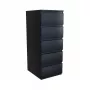 Topeshop W5 komoda CZERŃ