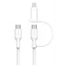USB kábel Belkin BoostCharge Pro 1,5 m USB-C USB-C/Lightning biely