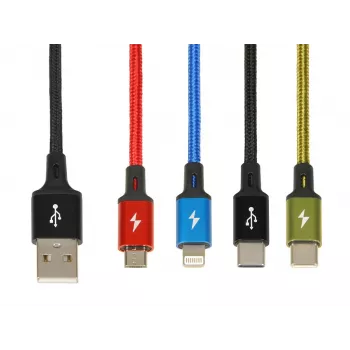 Univerzálny 4 v 1 nabíjací kábel I-BOX USB IKUM4W1