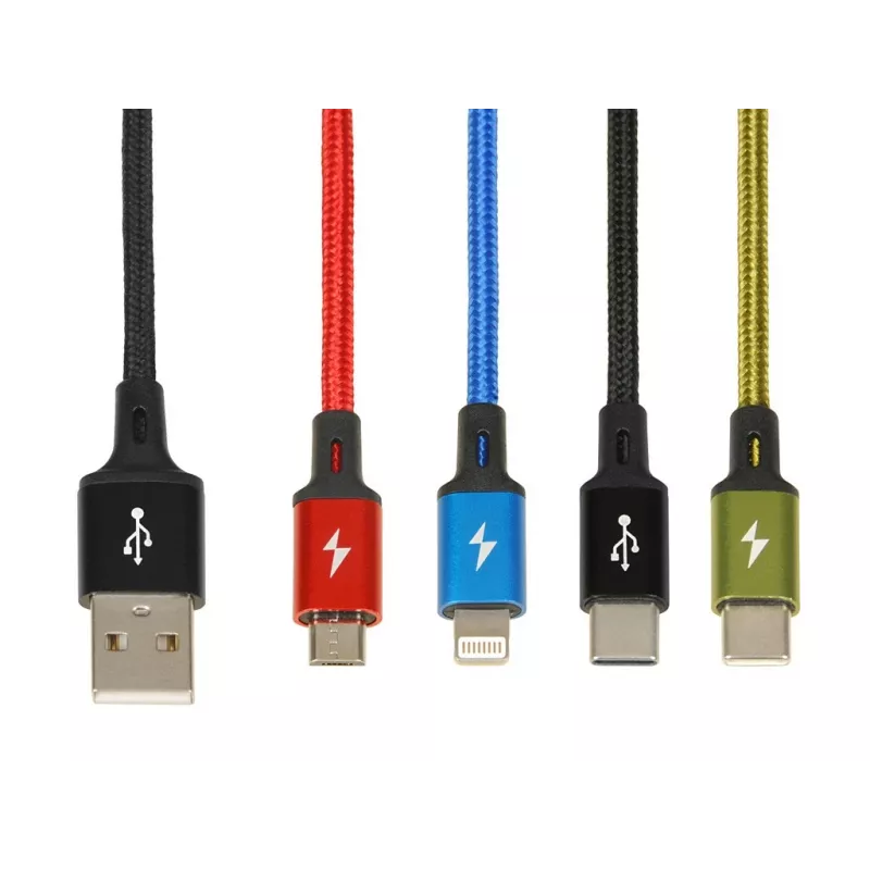 Univerzálny 4 v 1 nabíjací kábel I-BOX USB IKUM4W1