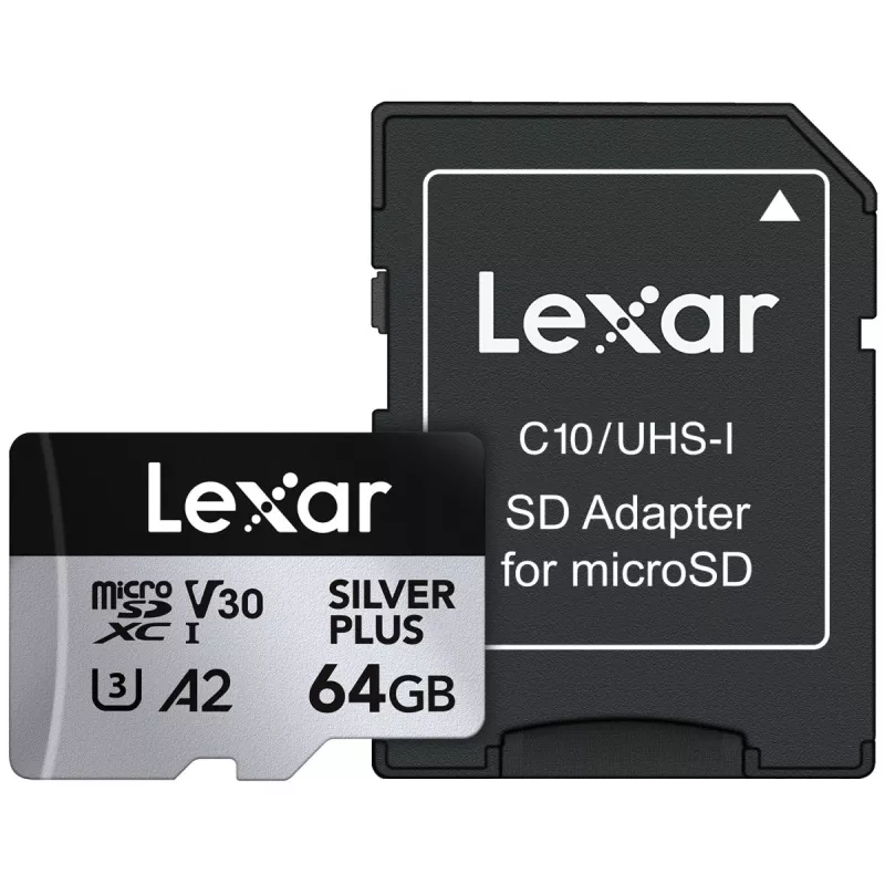 MicroSD karta Lexar 64 GB UHS-I trieda 3 SILVER PLUS