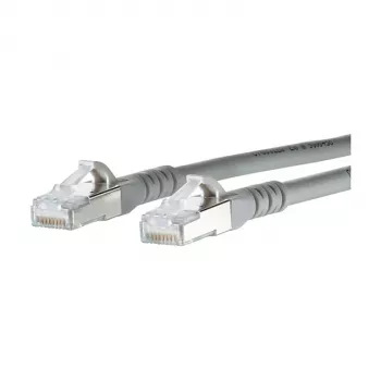 METZ CONNECT BTR - patch kábel - RJ-45 (M) - RJ-45 (M) - 3,0 m - tienený - CAT 6a - bezhalogénový - sivý (1308453033-E)