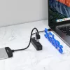UNITEK uHUB Q4 USB 3.2 Gen 1 (3.1 Gen 1) Type-A 5000 Mbit/s čierny