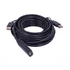 UNITEK Y-278 USB kábel USB 2.0 10 m 2 x USB A USB A čierny