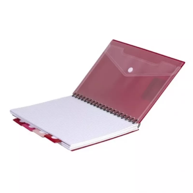 Špirálový blok A5 Coolpack červený