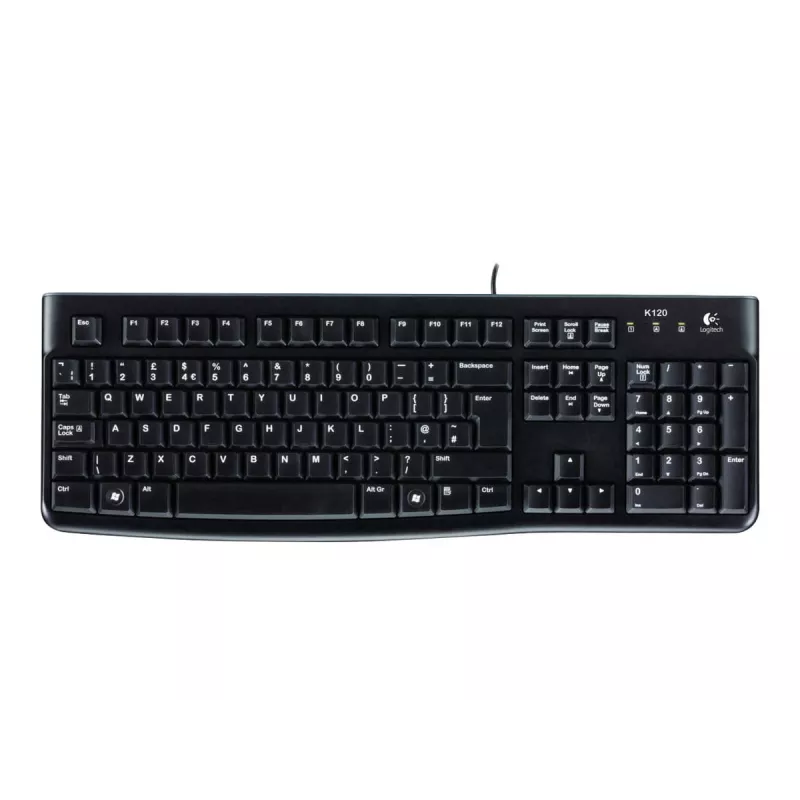 Logitech K120 káblová klávesnica