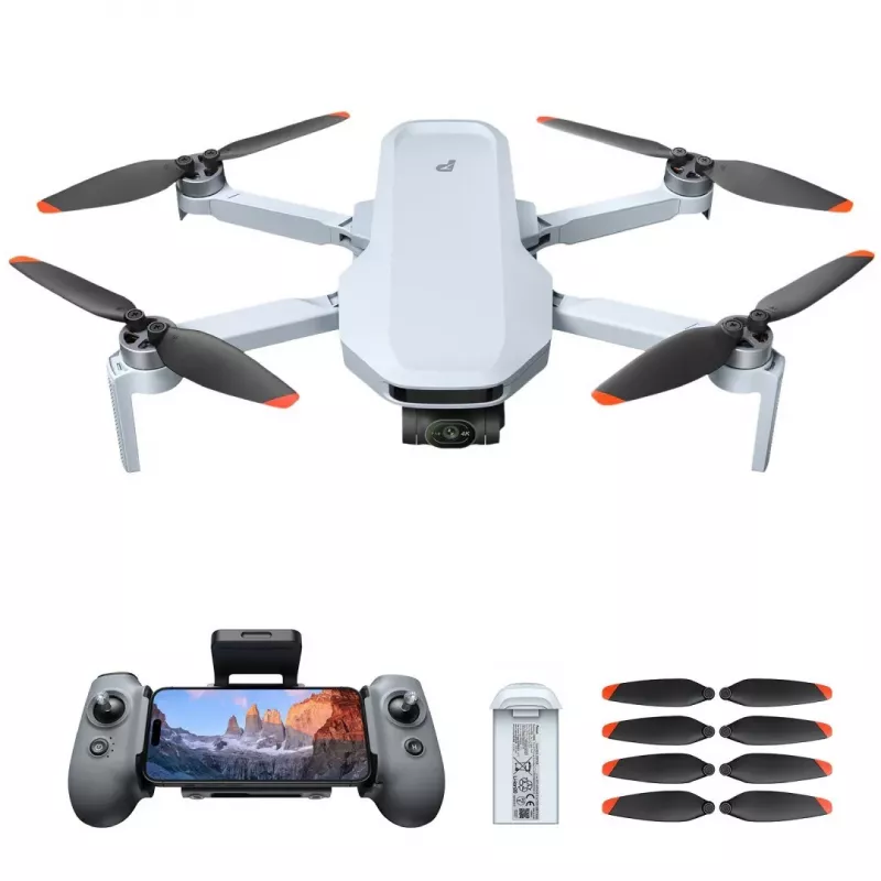Potensic ATOM 2 kvadrokoptéra so 4 rotormi, 48 MP, 3840 x 2160 pixelov, 2230 mAh, sivá