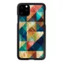 Puzdro na smartfón iKins pre iPhone 11 Pro Max — Mosaic čierne ochranné puzdro