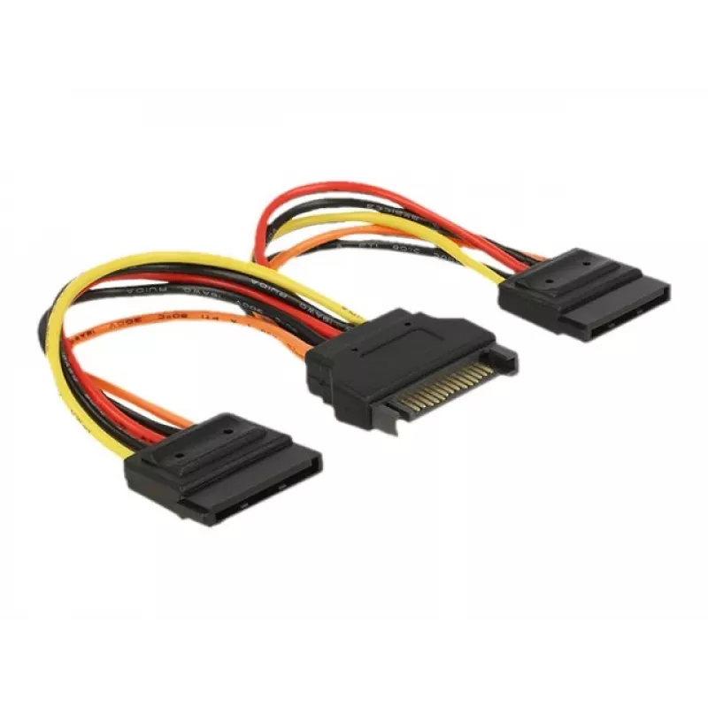 Interný napájací kábel DeLOCK 60143 0,15 m SATA 15-pin
