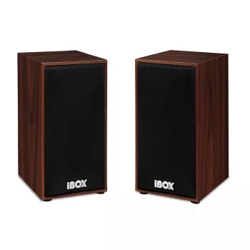 Reproduktory IBOX IGLSP1 káblové 2.0 stolové reproduktory 10 W čerešňová