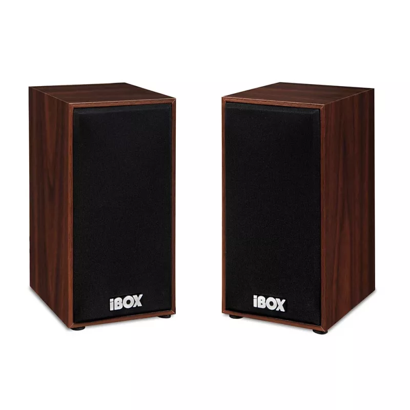 Reproduktory IBOX IGLSP1 káblové 2.0 stolové reproduktory 10 W čerešňová