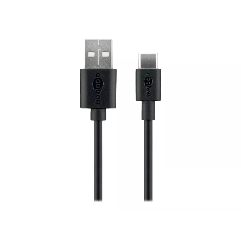 Goobay | USB-C nabíjací a synchronizačný kábel (USB-A > USB-C) | 59124 | USB-C konektor samec | USB 2.0 konektor samec (Type-A)