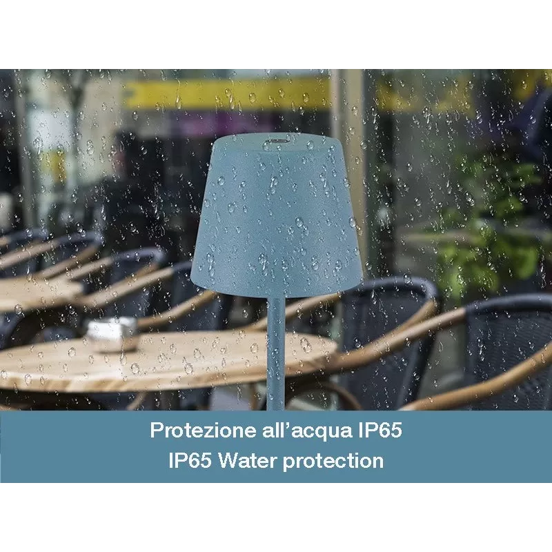 Beper P207ILI200 nabíjateľná stolová LED lampa, dotykový spínač, stmievateľná, bridlicovomodrá