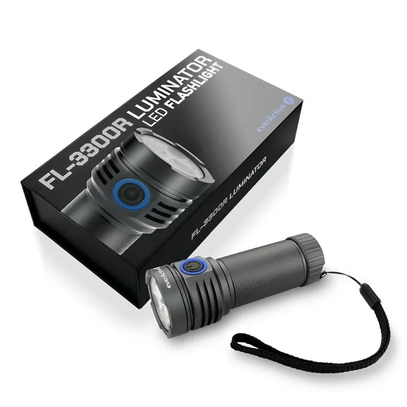 LED baterka everActive LUMINATO R FL-3300R – 3300 lúmenov, nabíjateľná