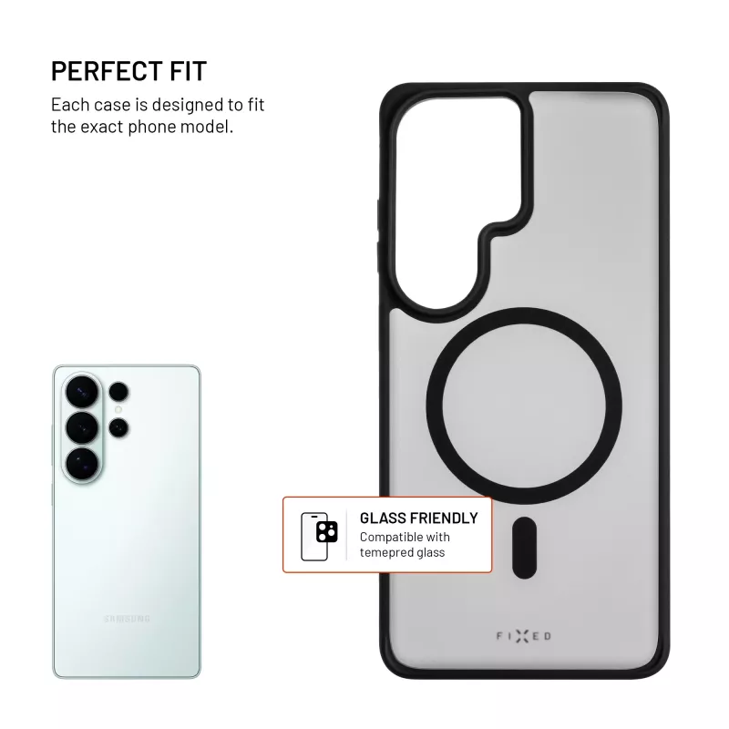 Fixed MagMisty | Kryt zadnej strany | Samsung | Galaxy S26 Ultra | Polykarbonát/TPU | Čierna
