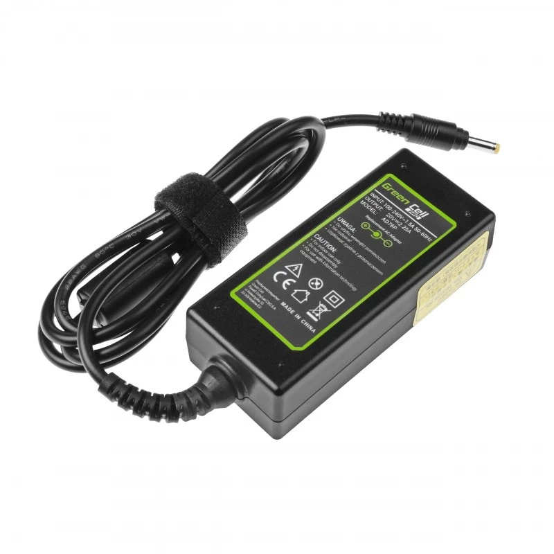 Napájací zdroj Green Cell AD76P 45W pre Lenovo notebooky, 20V 2,25A, AC-DC, 100–240V vstup, čierny