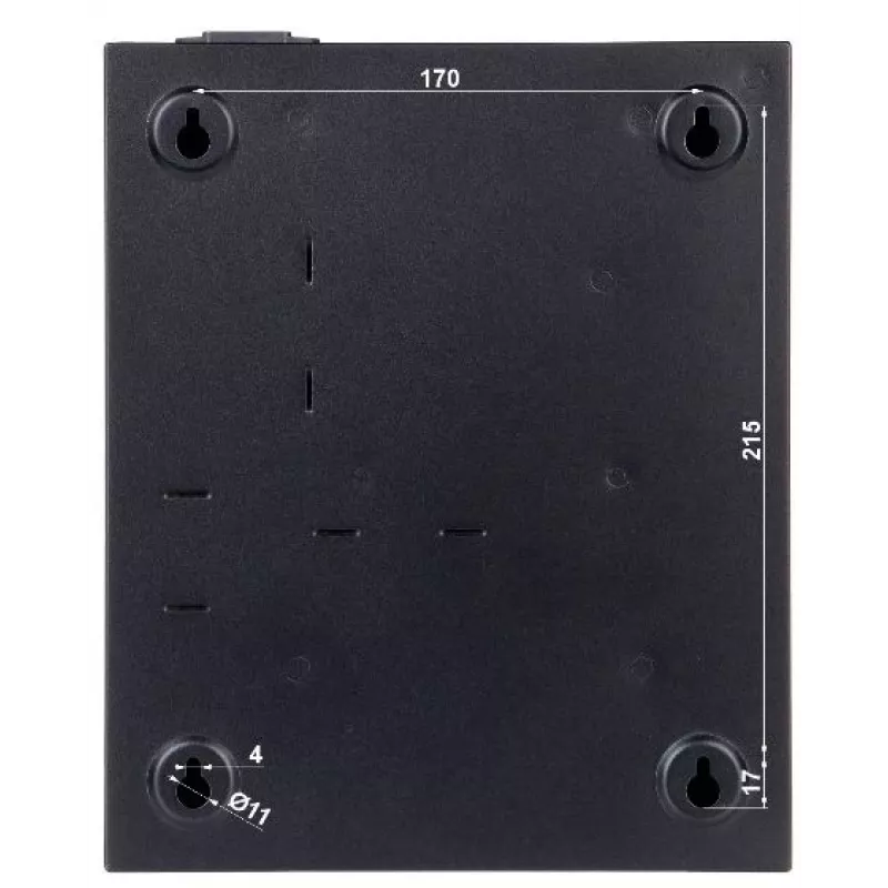 Prístupový kontrolér Hikvision DS-K2804 — čierny, 237×285×69 mm