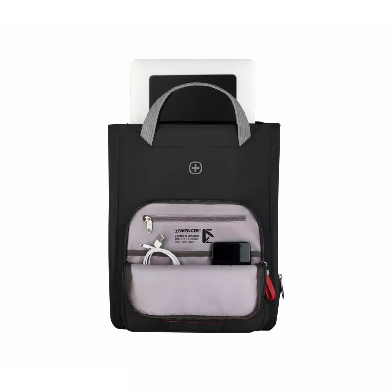 Dámska taška Wenger SwissGear Motion Vertical Tote 39,6 cm 15,6 palca čierna