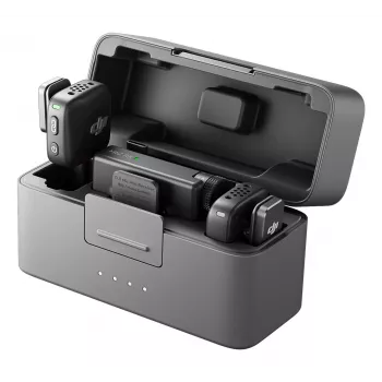 DJI Mic Mini (2 TX + 1 RX + nabíjacie puzdro) bezdrôtová mikrofónová sada - tmavosivá