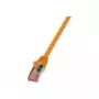 Sieťový kábel LogiLink 1,5 m Cat.6 RJ-45 S/FTP oranžový
