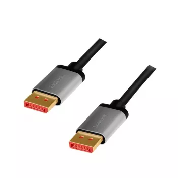 LogiLink DisplayPort kábel 1 m čierny sivý CDA0104