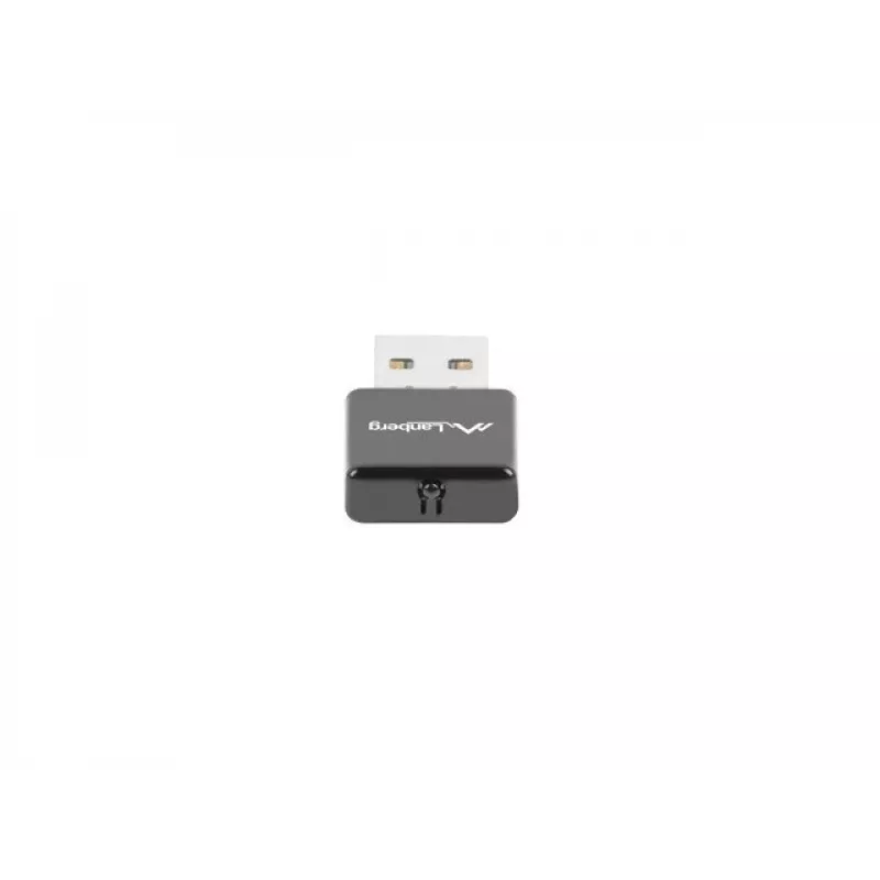 USB WLAN adaptér LANBERG NC-0300-WI, 2x interná anténa 2 dBi, USB 2.0, až 2400 Mbit/s, čierny