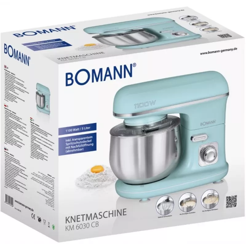 Bomann KM 6030 CB kuchynský robot 1100 W 5 l mätová farba