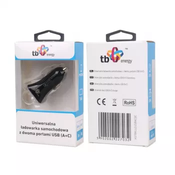 Univerzálna nabíjačka do auta USB a+c Qc Tb ASTBXLU2USBACQC