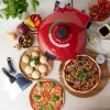 Pizzovač Petra PT5666VDE Bella Pizza 1200 W nepriľnavý povrch, stolná pizza rúra