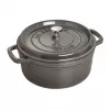 Staub La Cocotte okrúhly liatinový hrniec 26 cm, grafitovosivý