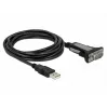 DELOCK adaptér USB 2.0 Type-A na 1 x sériový RS-232 DB9 3 m