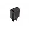 Natec Ribera NUC-2058 sieťová nabíjačka, 18 W, 1x USB-A, do 3 A, Quick Charge 3.0, Samsung AFC, Huawei FCP/SCP, čierna