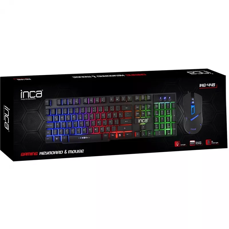 Cian Technology GmbH Cian INCA RAINBOW EFFECT MECHANICAL FEEL GAMING klávesnica a myš SET