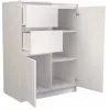 Topeshop 2D2S BIEL komoda, biela