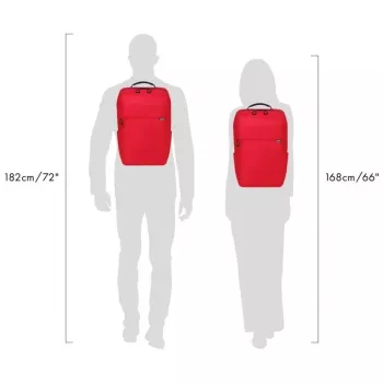 Voľnočasový batoh DICOTA D32121-RPET červený polyester rPET
