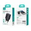 USB a USB-C 30W GaN rýchlonabíjačka usams CC229 biela — LED indikátor, kompaktný dizajn