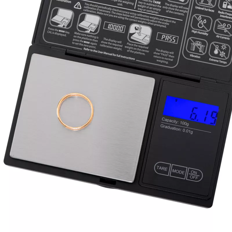 Adler | Presná váha | AD 3176 | Maximálna nosnosť 0,1 kg | čierna