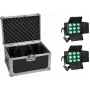 EUROLITE sada 2x LED CLS-9 QCL RGB/WW 9x7W s puzdrom