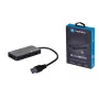 USB hub NATEC Moth 4-port USB 3.2 Gen 1 Type-A (5000 Mbit/s), USB napájaný, čierny, 0,15 m kábel
