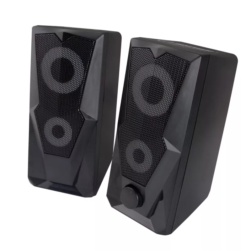 Reproduktor ESPERANZA BAILA 6 W káblový stojanový reproduktor, 6 W RMS, 160–20000 Hz, 3 Ω, USB & 3,5 mm, pár